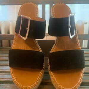 Sarto Franco ~ Platform Suede Sandal Size 8